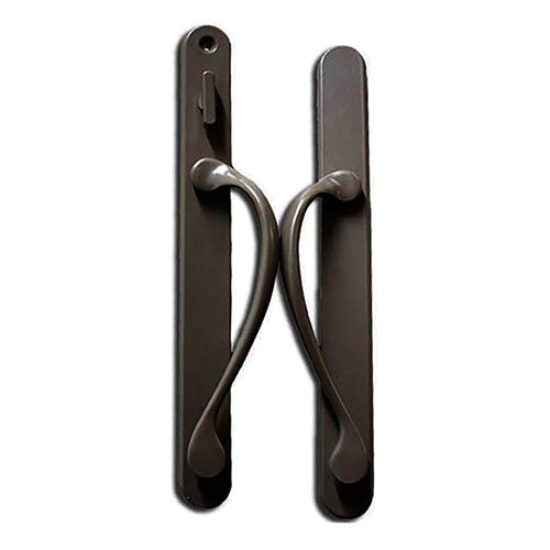 Marvin Narrow Traditional, Non-Keyed Sliding Patio Door Handle - Dark Bronze - Marvin Narrow Traditional, Non-Keyed Sliding Patio Door Handle - Dark Bronze