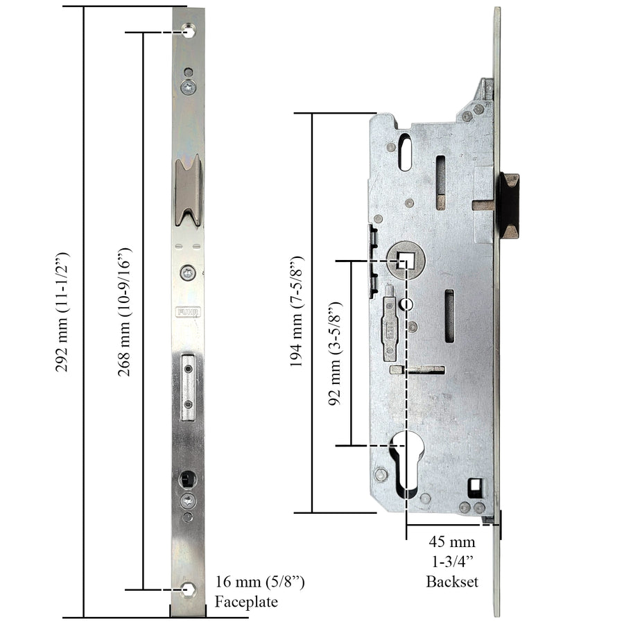 Fuhr Mortise Lock, Single Point  - See Replacement Options - Fuhr Mortise Lock, Single Point  - See Replacement Options