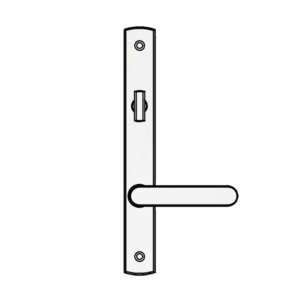 Truth Sentry Lock Handle Set, Contemporary, Decorative over Solid Brass, PVD Chrome - Truth Sentry Lock Handle Set, Contemporary, Decorative over Solid Brass, PVD Chrome