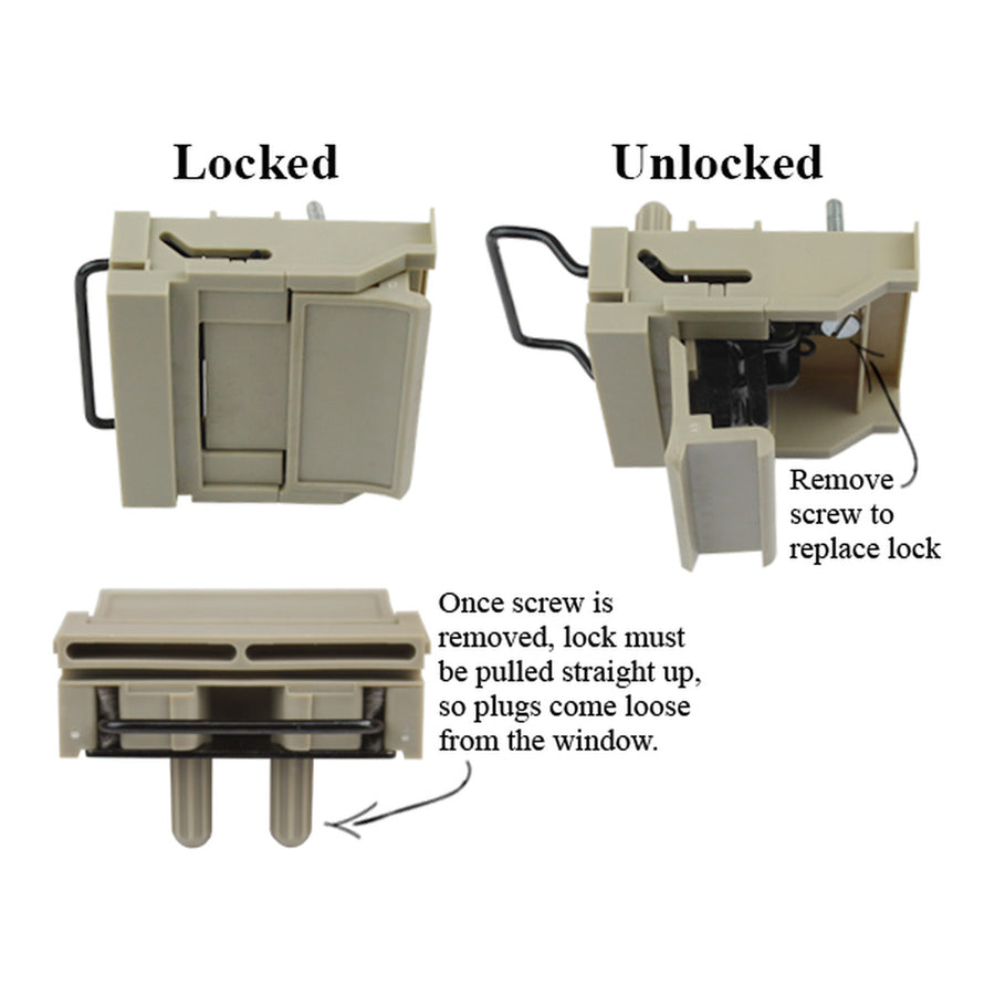 Peachtree Casement Sash Lock - Choose Your Color - Peachtree Casement Sash Lock - Choose Your Color