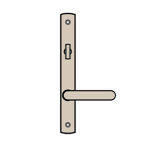 Truth Sentry Lock Handle Set, Contemporary, Painted Over Zinc, Beige - Truth Sentry Lock Handle Set, Contemporary, Painted Over Zinc, Beige