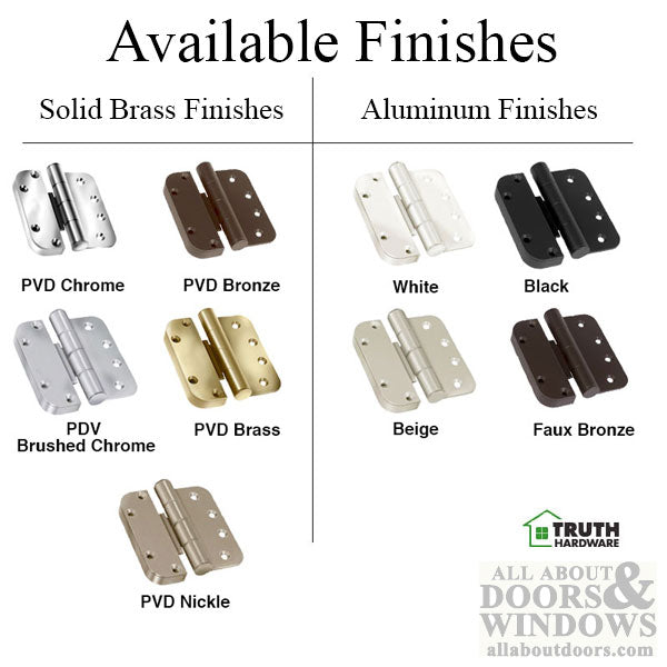 Truth Sentry Hinged Door Adjustable Guide Hinge, RHO / LHI, 4 x 4 inches - Truth Sentry Hinged Door Adjustable Guide Hinge, RHO / LHI, 4 x 4 inches