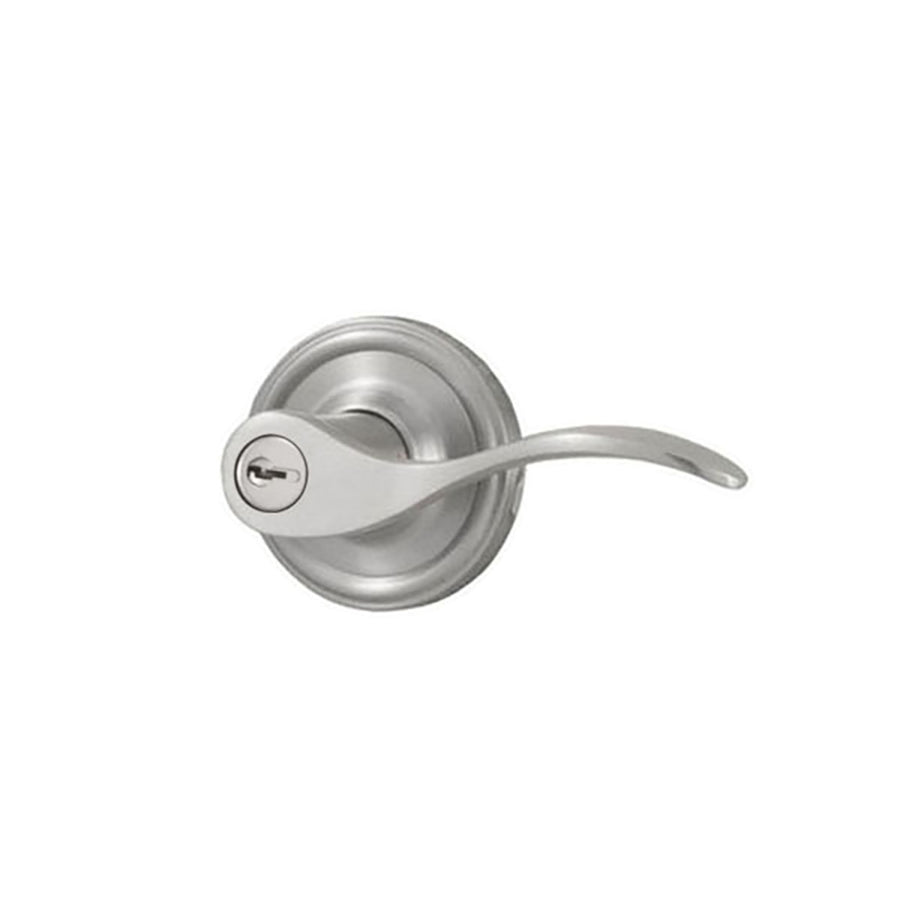 Weslock Bordeau Door Lever Right Handed Keyed Entry Door Handle Satin Chrome - Weslock Bordeau Door Lever Right Handed Keyed Entry Door Handle Satin Chrome