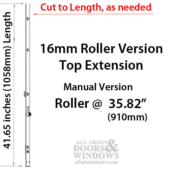 Weathershield Manual Version Lock Rollers at 29.53