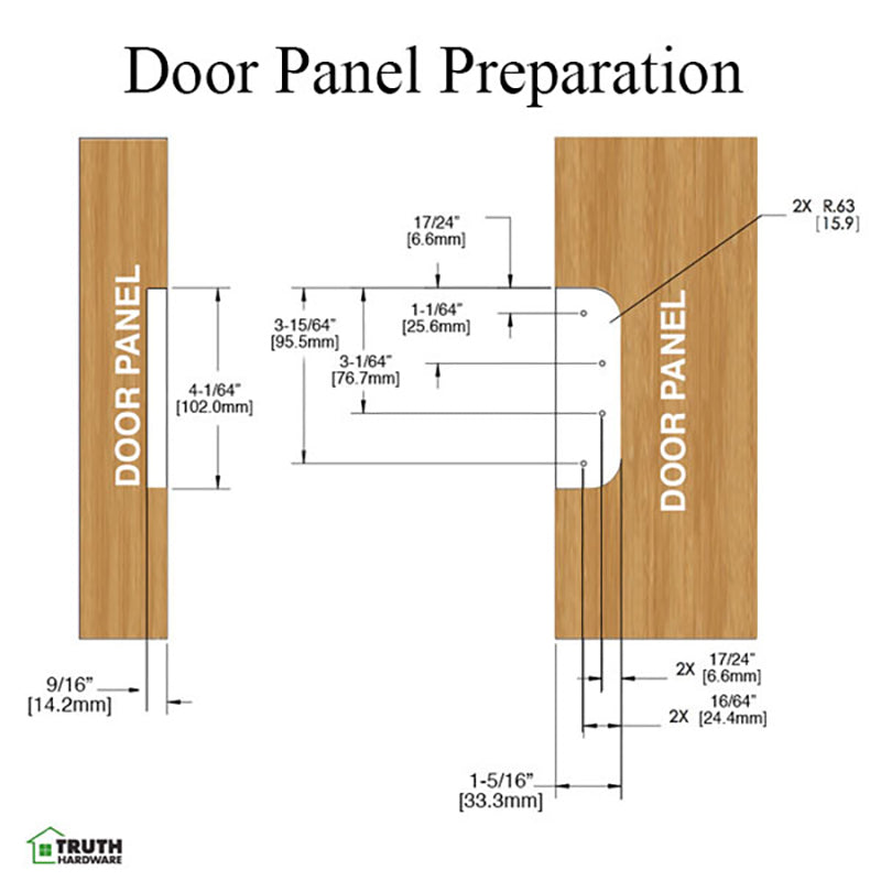 Truth Sentry Hinged Door Adjustable Set Hinge, RHO / LHI, 4 x 4 inches - Truth Sentry Hinged Door Adjustable Set Hinge, RHO / LHI, 4 x 4 inches