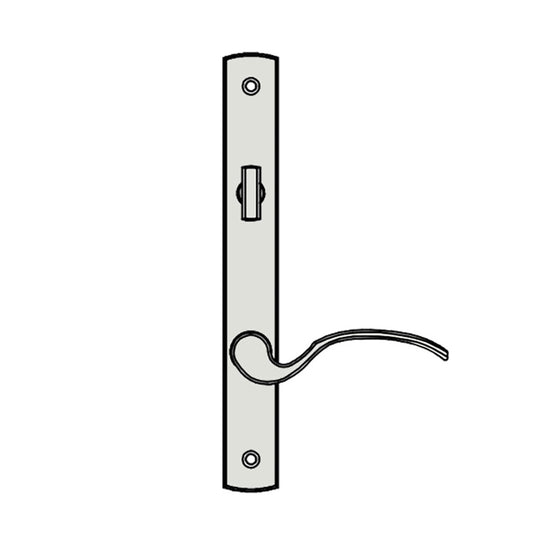 Truth Sentry Lock Handle Set, Traditional, Painted over Zinc, White