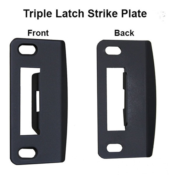 Multipoint Lock Strike Plate with Adjustable Tab – Brushed Nickel - Multipoint Lock Strike Plate with Adjustable Tab – Brushed Nickel