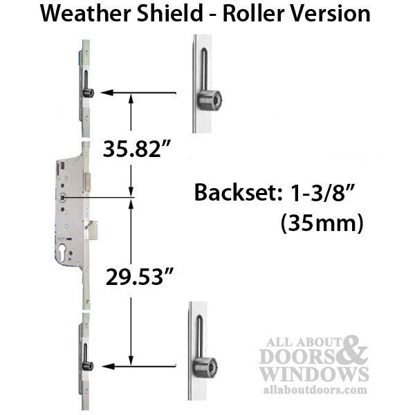 Weathershield Manual Version Lock Rollers at 29.53
