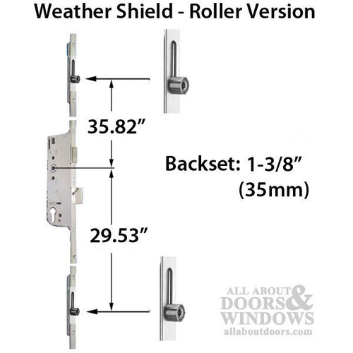 Weathershield Manual Version Lock Rollers at 29.53