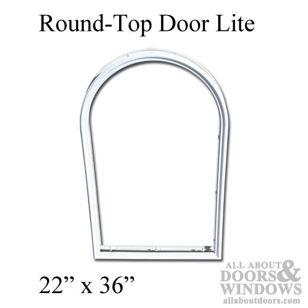Therma-Tru 22 x 36 Round-Top Surround, No Glass - Therma-Tru 22 x 36 Round-Top Surround, No Glass