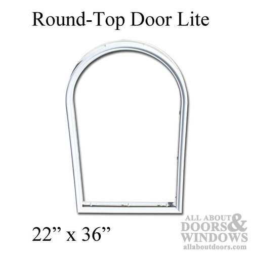 Therma-Tru 22 x 36 Round-Top Surround, No Glass - Therma-Tru 22 x 36 Round-Top Surround, No Glass