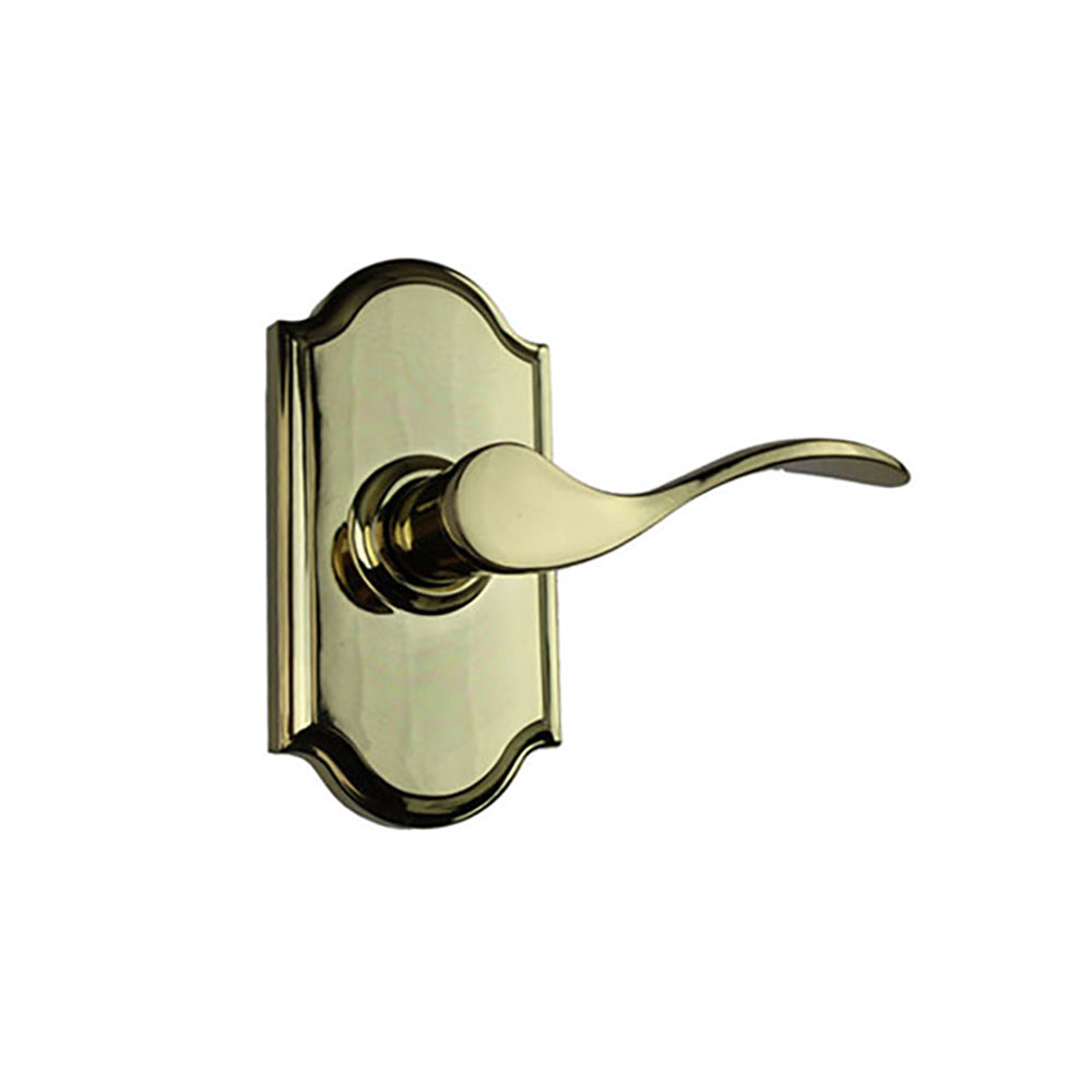 Weslock Bordeau Privacy Door Lever Polished Brass Right Hand Privacy Door Handle - Weslock Bordeau Privacy Door Lever Polished Brass Right Hand Privacy Door Handle