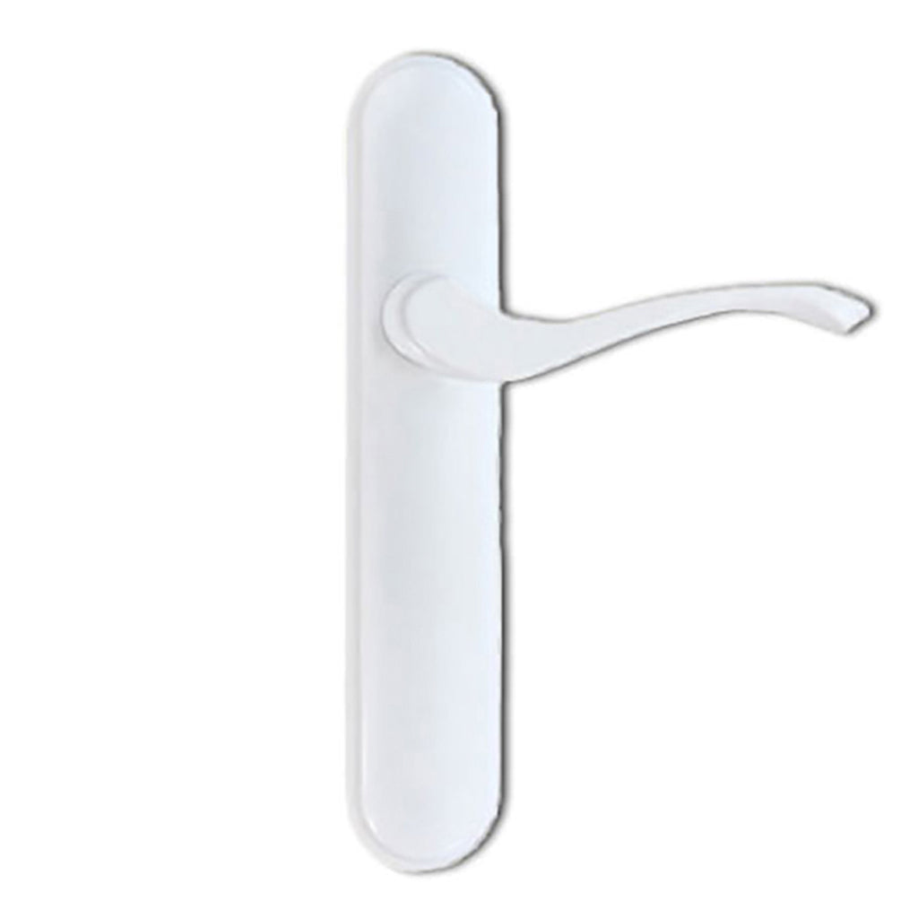 Passive Cambridge Handleset, Right Hand Multipoint Lock Trim - White - Passive Cambridge Handleset, Right Hand Multipoint Lock Trim - White