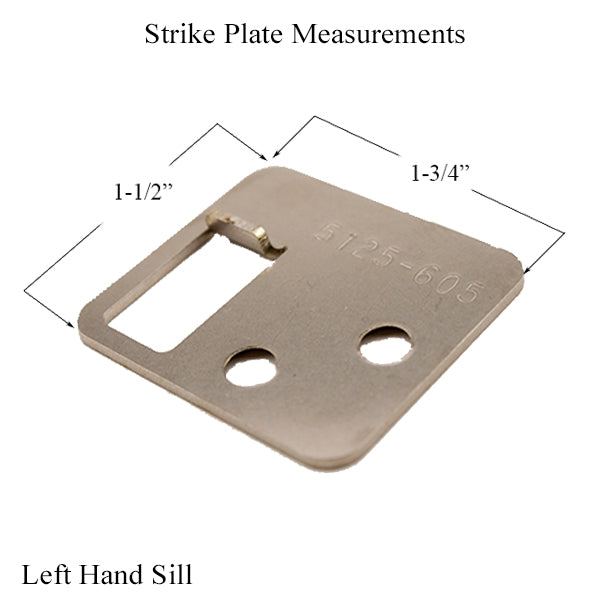 Strike Plate Keepers for Shoot Bolts LH Sill / RH Head - Strike Plate Keepers for Shoot Bolts LH Sill / RH Head