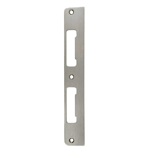 Latch & Deadbolt Strike Plate, 1.30 x 8.82 Flat - Satin Nickel