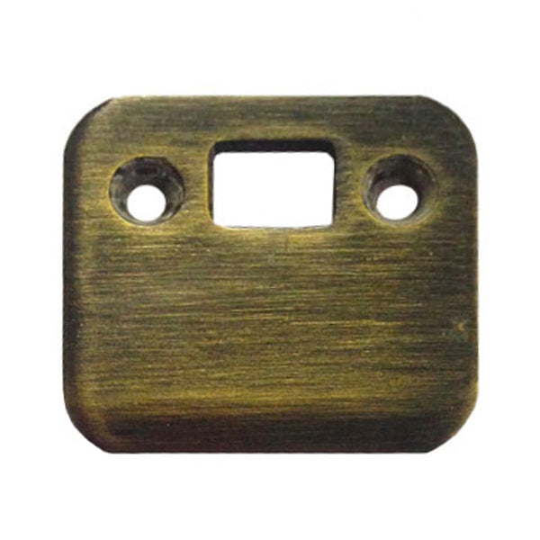 Strike Plate, Shootbolt, Single Door - Antique Brass - Strike Plate, Shootbolt, Single Door - Antique Brass