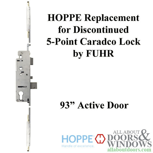 HOPPE Replacement for FUHR / Caradco 5-Point Multipoint Lock - 93 in. Active