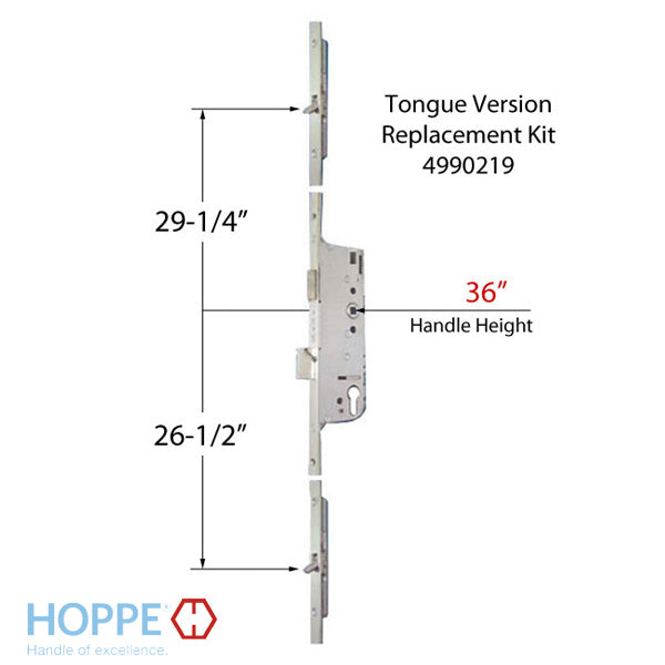 Tongue Version Replacement Kit for Discontinued Roto (Roller or Tongue), and HOPPE (Tongue) - Tongue Version Replacement Kit for Discontinued Roto (Roller or Tongue), and HOPPE (Tongue)