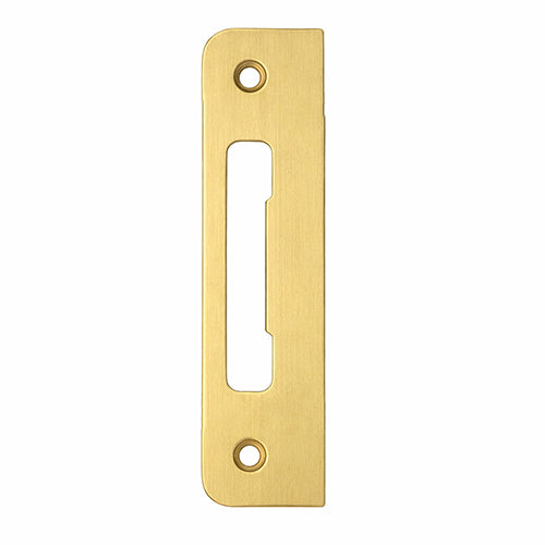 Strike Plate, PT0002N, Flat Tongue 1.30 x 4.57 - Brass