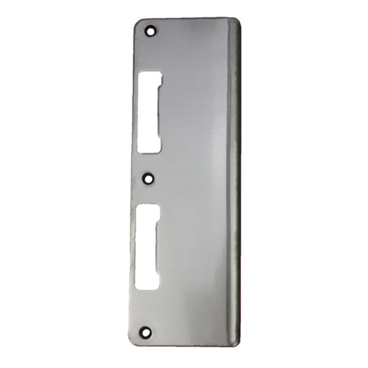 Strike Plate, PC0024N, Extra Wide Latch & Deadbolt  2.94 x 8.82 - Stainless