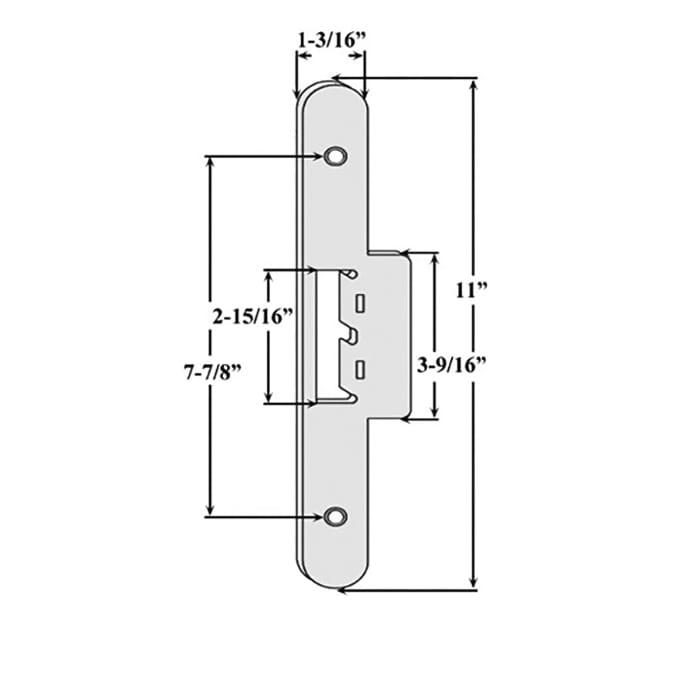 Andersen Tribeca Strike Plate Cover - Stone - Andersen Tribeca Strike Plate Cover - Stone