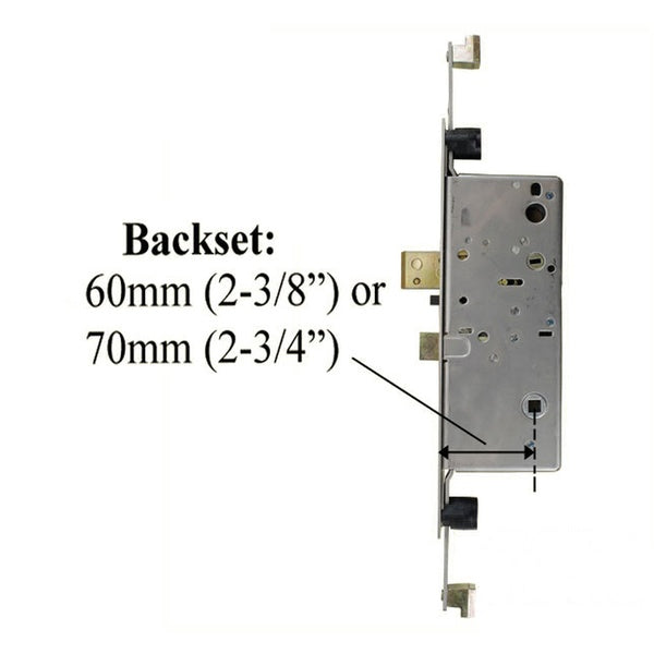 Active Concealed Rod Version 60mm Mortise Lock - Square Face - Active Concealed Rod Version 60mm Mortise Lock - Square Face