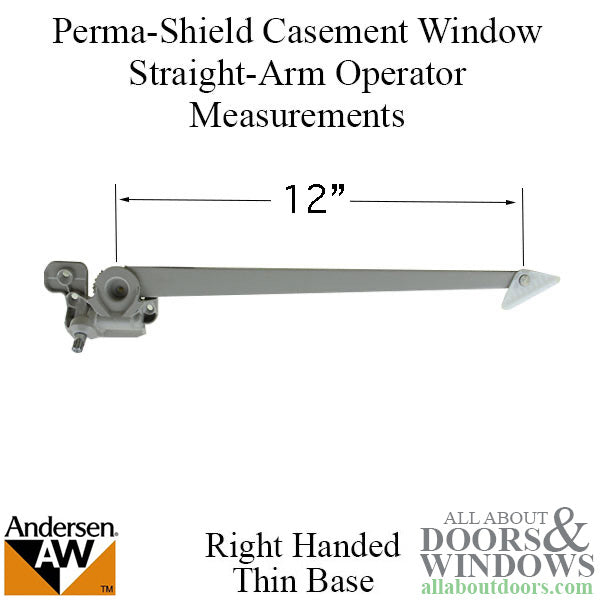 Straight Arm Operator, Corrosion Resistant, 12