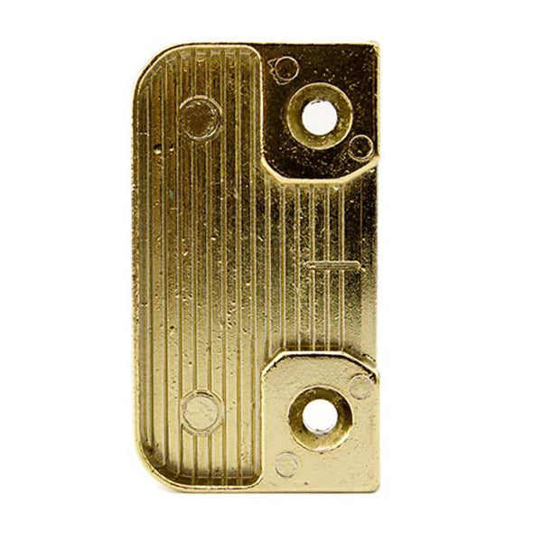 Multipoint Lock Strike Plate, Roller Type - Polished Brass - Multipoint Lock Strike Plate, Roller Type - Polished Brass