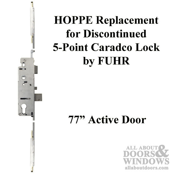 HOPPE Replacement for FUHR / Caradco 5-Point Multipoint Lock - 77 in. Active - HOPPE Replacement for FUHR / Caradco 5-Point Multipoint Lock - 77 in. Active