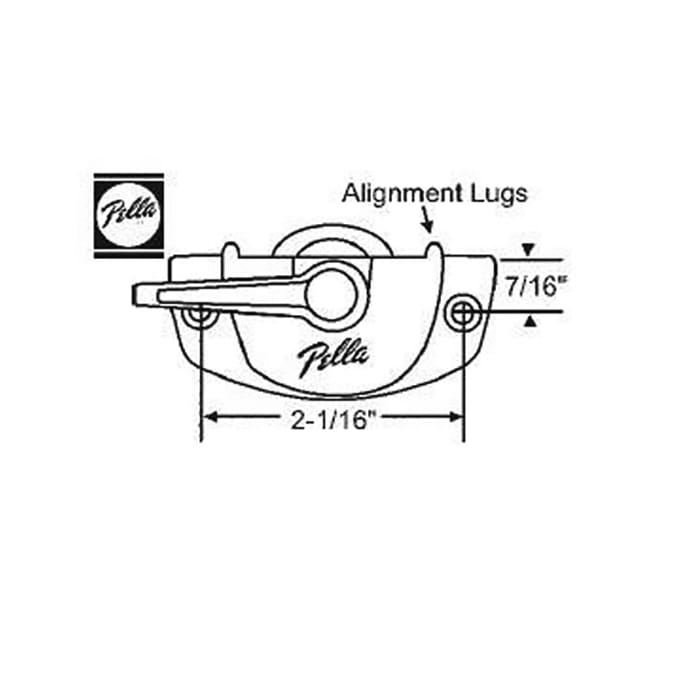 Pella Proline Series Sweep Lock with 2-1/16