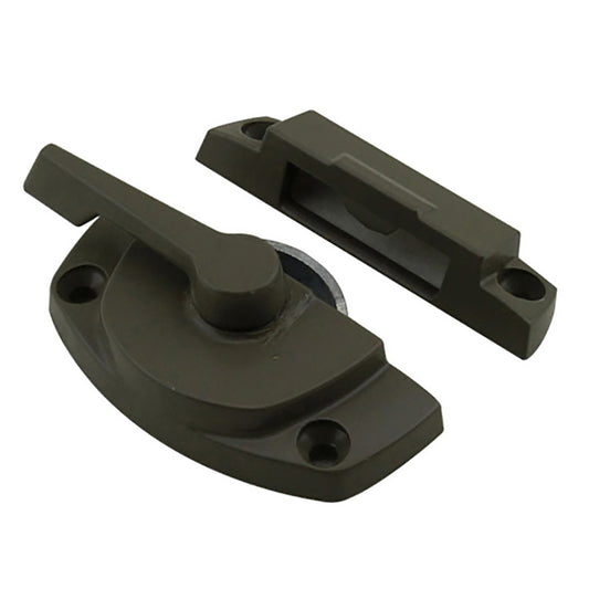 Andersen Window Lock and Keeper For Tilt Wash Windows Stone Color Window Lock For Double Hung and Single Hung Windows