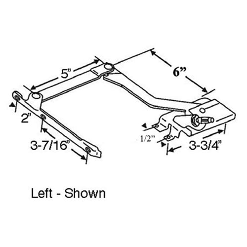 Pella Roto Operator Left Handed For Wood Casement and Clad Casement Windows From 1967 to 1993 - Pella Roto Operator Left Handed For Wood Casement and Clad Casement Windows From 1967 to 1993