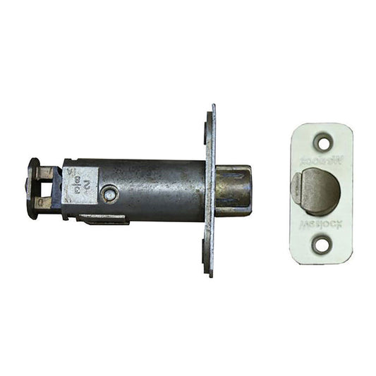 Weslock 800 Series 2-3/8 Deadlatch, Radius - Satin Brass
