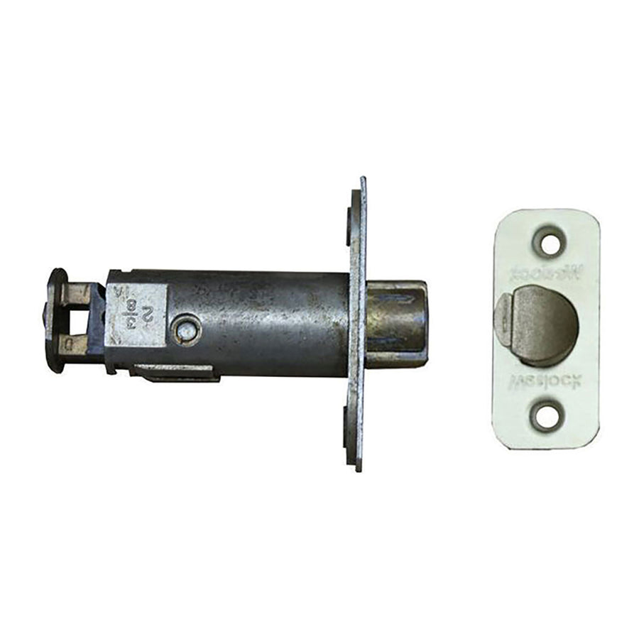 Weslock 800 Series 2-3/8 Deadlatch, Radius - Satin Brass - Weslock 800 Series 2-3/8 Deadlatch, Radius - Satin Brass