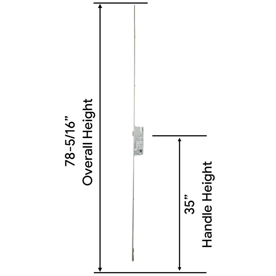 Rhino 50/92 Active 3-Point Hook Bolt , G-U / Ferco - Silver Ferguard - Rhino 50/92 Active 3-Point Hook Bolt , G-U / Ferco - Silver Ferguard