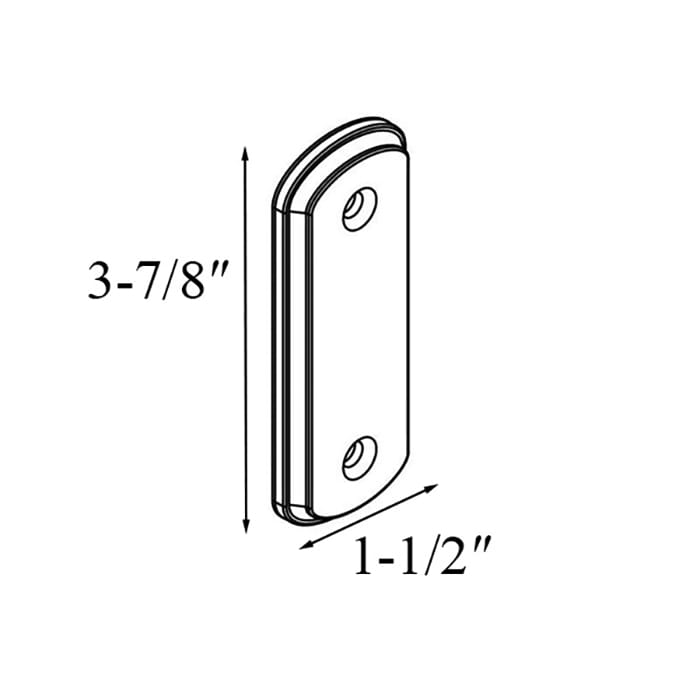Andersen Frenchwood Sliding Doors Cover Plate For Albany Handles White Cover Plate - Andersen Frenchwood Sliding Doors Cover Plate For Albany Handles White Cover Plate