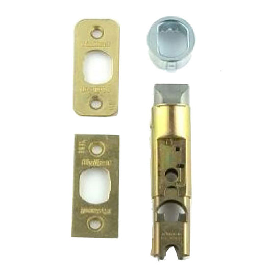 Kwikset Deadlatch, Adjustable 2-3/8 & 2-3/4 - Brass Face