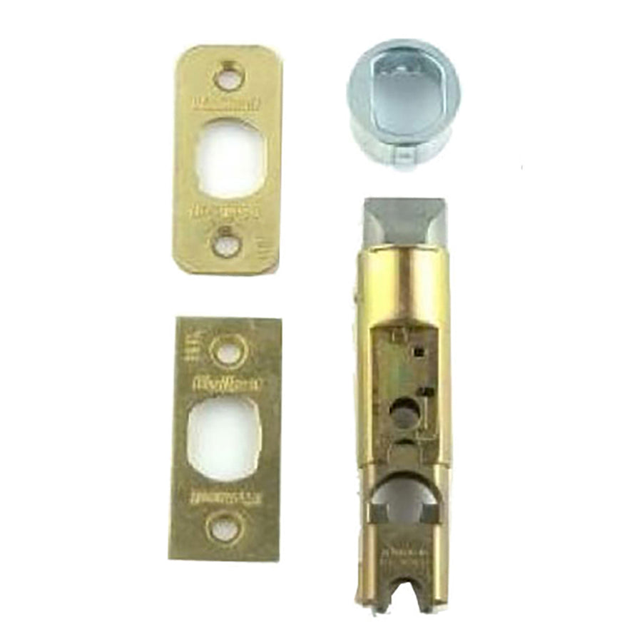 Kwikset Deadlatch, Adjustable 2-3/8 & 2-3/4 - Brass Face - Kwikset Deadlatch, Adjustable 2-3/8 & 2-3/4 - Brass Face