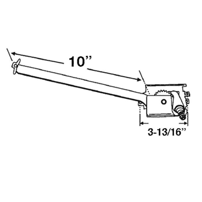 Pella Egress Casement window Operator, Straight arm - Left Hand - Pella Egress Casement window Operator, Straight arm - Left Hand