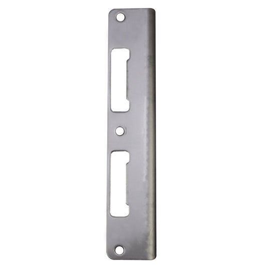 Strike Plate, 1.74 x 8.82"  Curved Lip Latch / Deadbolt - Stainless Steel