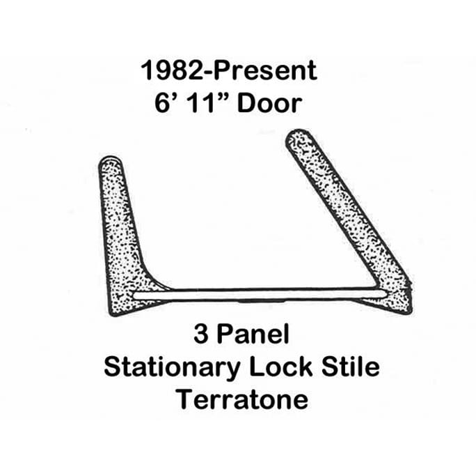 Andersen Perma-Shield 3-Panel Gliding Door, PS611 - LH Stationary Lock Stile Weatherstrip - Terratone - Andersen Perma-Shield 3-Panel Gliding Door, PS611 - LH Stationary Lock Stile Weatherstrip - Terratone