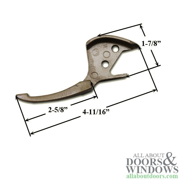 Pella Casement Sash Lock Handle Right Handed Sash Lock Handle - Pella Casement Sash Lock Handle Right Handed Sash Lock Handle