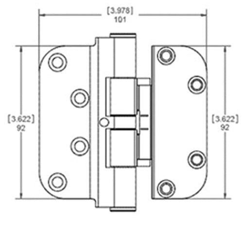 Hoppe F9010, 2009 Set Hinge, RHI / LHO- Pure White - Hoppe F9010, 2009 Set Hinge, RHI / LHO- Pure White
