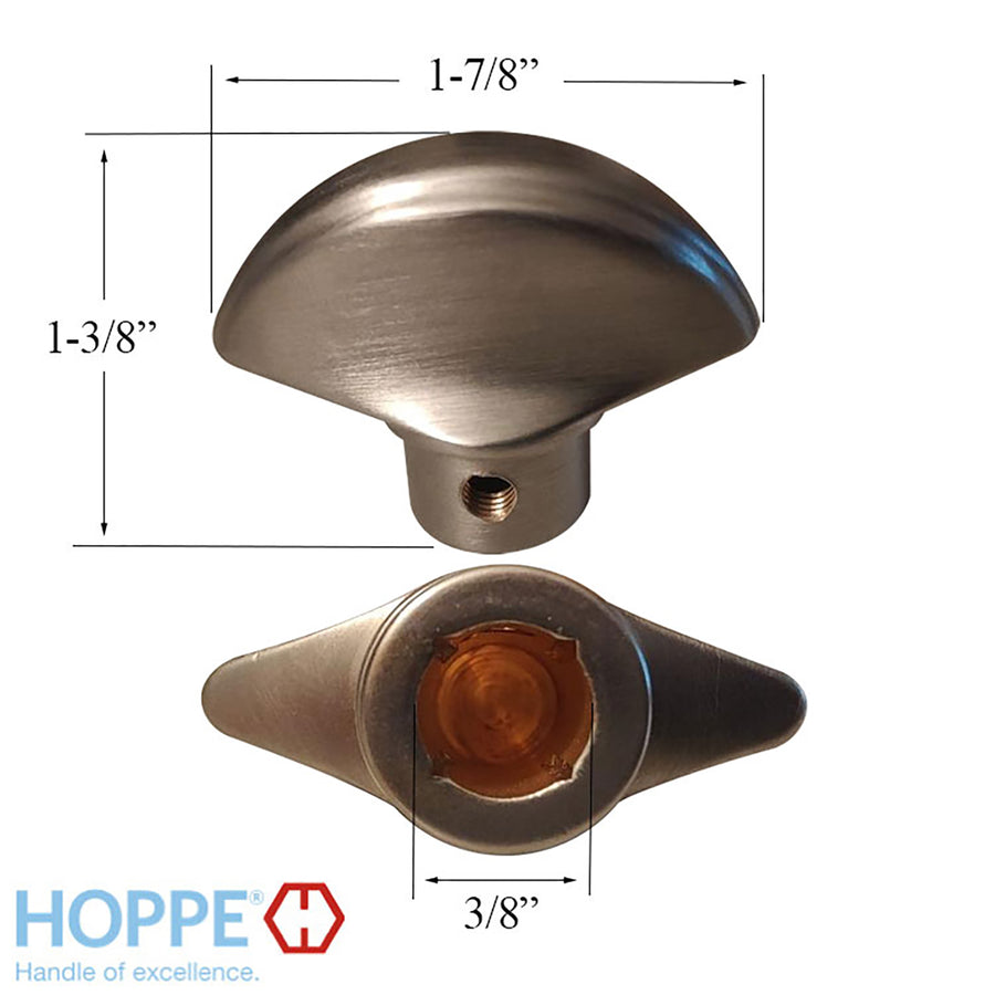 HOPPE HLS9000 Series Crescent Knob Thumbturn for Sliding Door - HOPPE HLS9000 Series Crescent Knob Thumbturn for Sliding Door