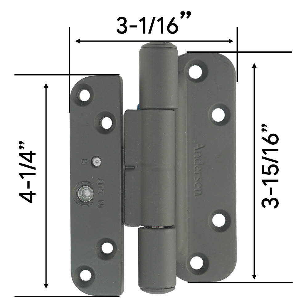 Andersen Patio Door Hinge Right Handed Frenchwood Adjustable Door Hinge Kit (Black) - Andersen Patio Door Hinge Right Handed Frenchwood Adjustable Door Hinge Kit (Black)