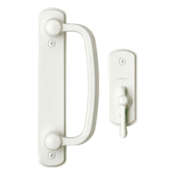 Andersen Frenchwood Gliding Door Trim Hardware, Albany, 2 Panel Interior and Exterior  - White - Andersen Frenchwood Gliding Door Trim Hardware, Albany, 2 Panel Interior and Exterior  - White