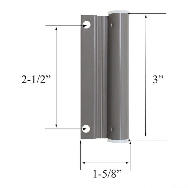 Upper Screen Door Hinge Leaf - Terratone - Upper Screen Door Hinge Leaf - Terratone