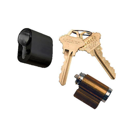 Andersen Albany Keyed Lock Cylinder with Housing FWH - Black - Andersen Albany Keyed Lock Cylinder with Housing FWH - Black