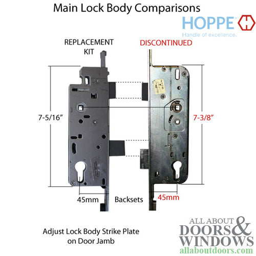 Replacement Kit for 77 inch Automatic Roundbolt Multipoint Lock - Replacement Kit for 77 inch Automatic Roundbolt Multipoint Lock