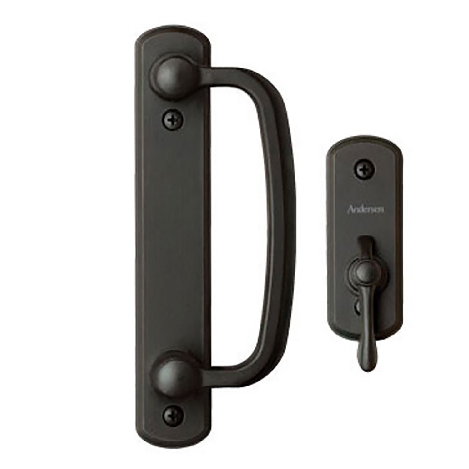 Andersen Frenchwood Gliding Door Trim Hardware, Albany, 2 Panel Interior and Exterior  - Black - Andersen Frenchwood Gliding Door Trim Hardware, Albany, 2 Panel Interior and Exterior  - Black
